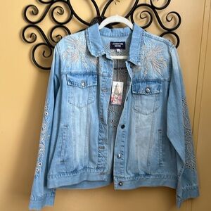 Johnny was embroidered denim jacket!